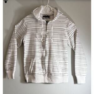 Tony Hawk HK042820 White Full Zip Hoodie XL Y2K Skateboard Streetwear